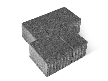 BASALTINA PARK 10 BURATTATO - Concrete paving block by Tegolaia