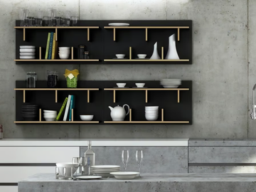 BERN - Chipboard wall shelf by Temahome