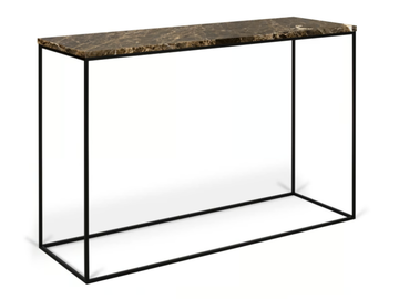 GLEAM - Rectangular marble console table by Temahome