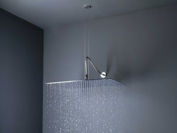 BIG RAIN - Ceiling mounted brass rain shower with anti-lime system by Tender rain