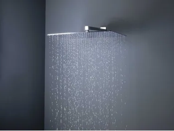 BIG RAIN - Wall-mounted brass overhead shower with arm with anti-lime system by Tender rain