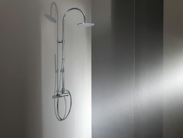 ECHO CLASSIC - Wall-mounted thermostatic brass shower panel with hand shower by Tender rain