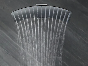 PLUVIA - Wall-mounted brass rain shower with arm by Tender rain