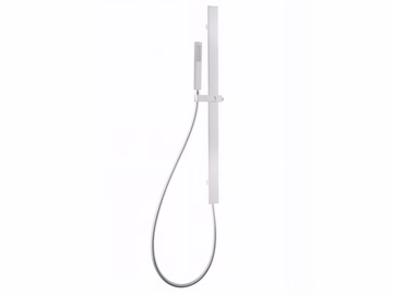 Rectangular sliding bar - Brass shower wallbar with hand shower by Tender rain