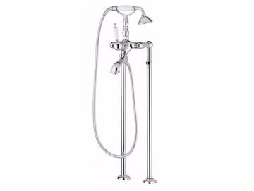 Retro freestanding bathtub faucet - Vintage style 2 hole floor standing brass bathtub mixer by Tender rain
