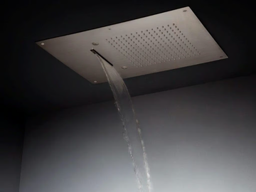 Shower heads stainless steel - Built-in stainless steel overhead shower with anti-lime system by Tender rain