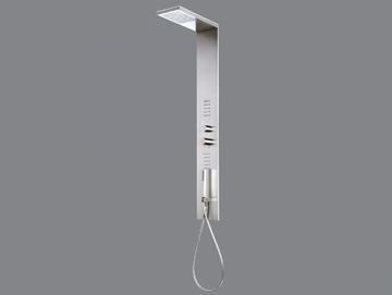 X0 - Wall-mounted stainless steel shower panel by Tender rain