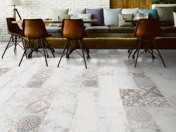 F01 TILE GEORGETOWN - Laminate flooring with encaustic effect by Ter Hürne