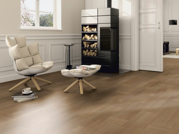P04 OAK TERRA BROWN - 3 layers oak parquet by Ter Hürne