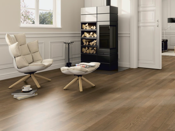P09 OAK DESIGN TERRA BROWN - 3 layers oak parquet by Ter Hürne