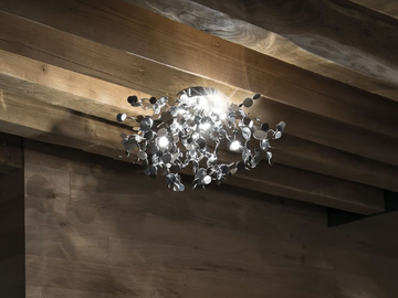 ARGENT - Metal ceiling lamp by Terzani