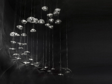 MANTA - LED crystal pendant lamp by Terzani