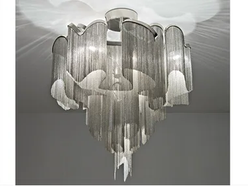 STREAM - Halogen metal ceiling lamp by Terzani