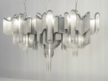 STREAM - Halogen metal pendant lamp by Terzani
