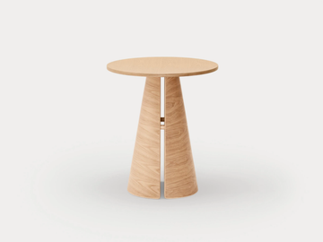 CEP - Round wooden coffee table by TEULAT