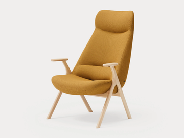 DINS - Polyester armchair high-back by TEULAT
