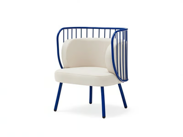 NABI - Polyester easy chair with armrests by TEULAT
