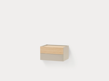 OTTO - Wall-mounted MDF bedside table by TEULAT
