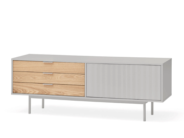 SIERRA - MDF TV cabinet with doors and drawers by TEULAT