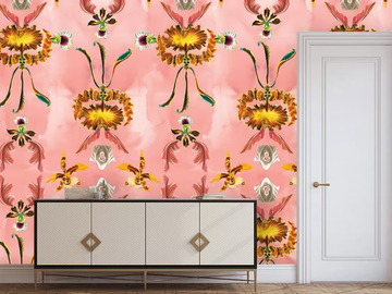 FLOWER GROTESQUE - Motif wallpaper by Texturae