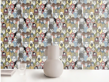 FOLLA PATTERN - Motif washable wallpaper by Texturae