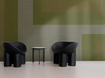 GRID GATES - Check washable wallpaper by Texturae