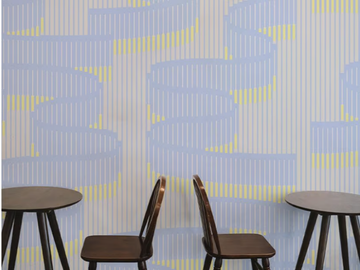 MOSSO - Striped washable wallpaper by Texturae