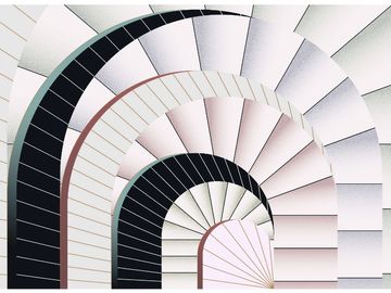 VAULT - Washable optical wallpaper by Texturae