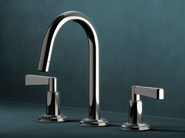 ANIKA - 3 hole countertop washbasin tap by The Watermark Collection