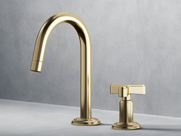 ANIKA - Countertop single handle washbasin tap by The Watermark Collection