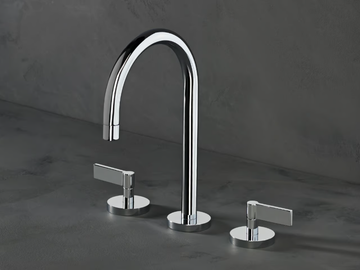 LONDON - 3 hole countertop washbasin tap by The Watermark Collection