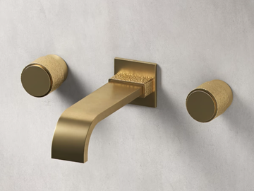 SENSE - 3 hole wall-mounted bathtub tap by The Watermark Collection