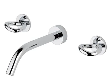 COLLECTION O - Wall mounted basin mixer by THG Paris