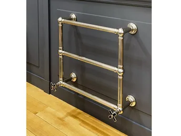 GRAND CENTRAL - Traditional towel warmer with fluted tube by THG Paris