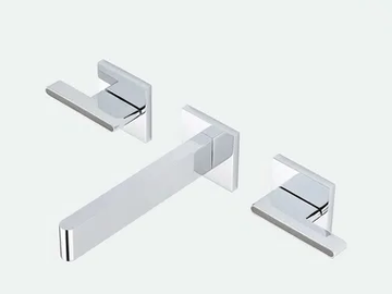 ICON-X - Wall mounted basin mixer by THG Paris