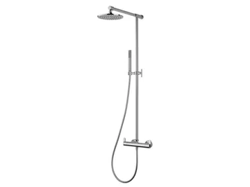 LE 11 WITH LEVER - Thermostatic shower panel with hand shower by THG Paris