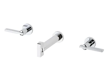 LE 11 WITH LEVER - Wall mounted basin mixer by THG Paris