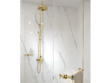 LES ONDES - Thermostatic shower, 2 functions with shower column by THG Paris