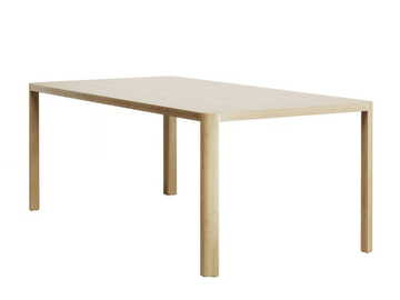 1140 - Rectangular solid wood dining table by Thonet