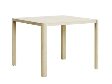 1140 - Square solid wood dining table by Thonet