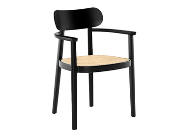 118 FV - Solid wood chair with armrests by Thonet