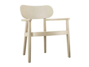 119 F - Cane work and bentwood lounge chair by Thonet