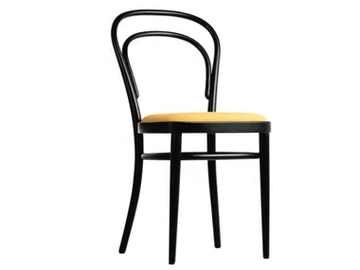 214 P - Upholstered solid wood chair by Thonet