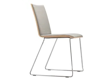 S 182 PST - Sled base upholstered chair by Thonet