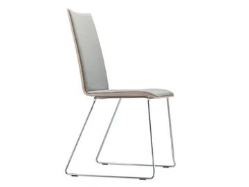 S 184 PST - Sled base upholstered chair by Thonet