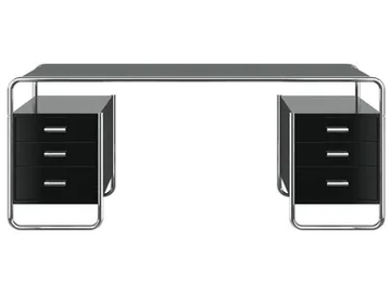 S 285/5 - Rectangular writing desk with drawers by Thonet