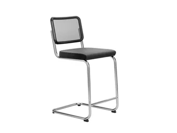 S 32 SPVNHT - Cantilever upholstered mesh stool by Thonet