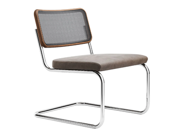 S 32 SPVNL - Upholstered cantilever mesh easy chair by Thonet