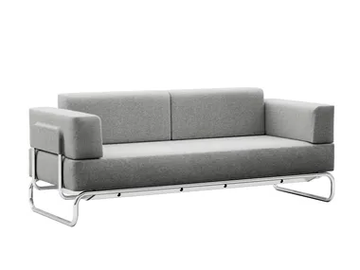 S 5002/C001 - 2 seater fabric sofa by Thonet
