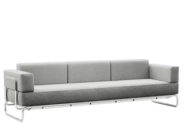 S 5003/C001 - 3 seater fabric sofa by Thonet